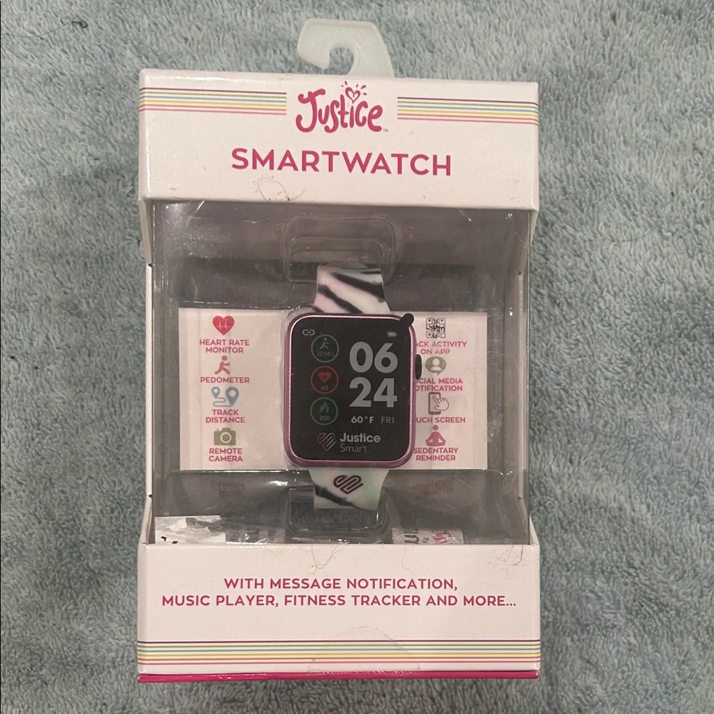 Justice Smartwatch - Black and Multicolor